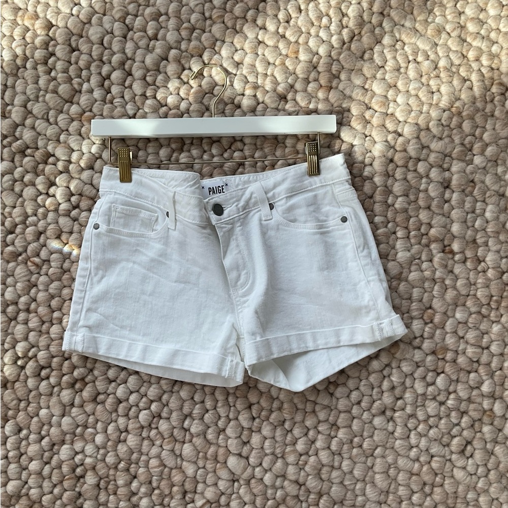 Paige Jimmy Jimmy denim short in crisp white